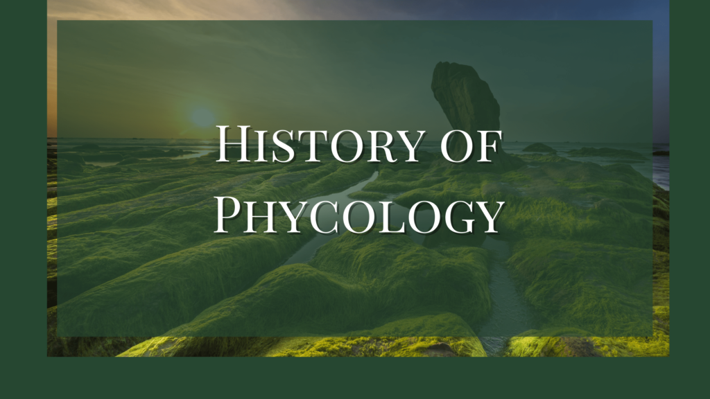 history of phycology