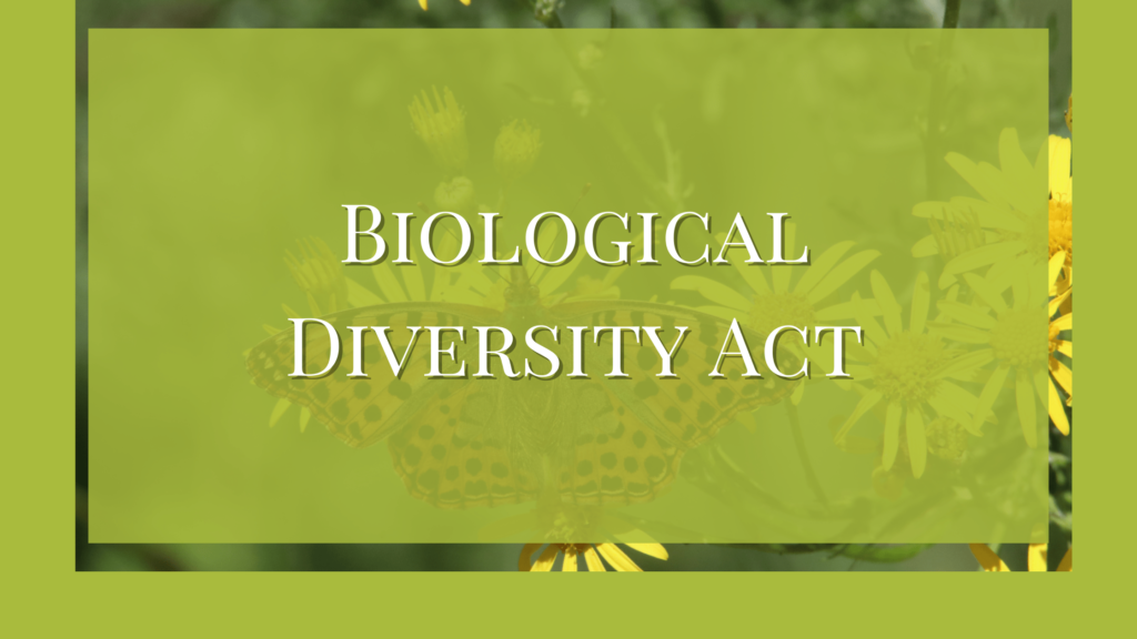 Biological Diversity Act