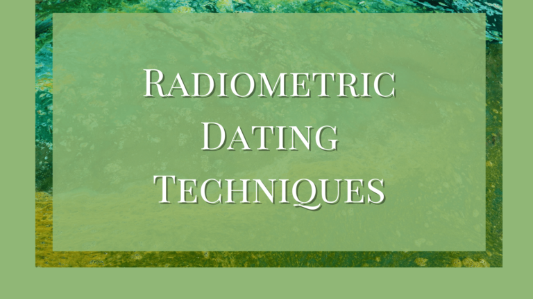 radiometric dating techniques