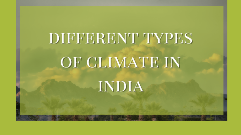 different types of climate in india