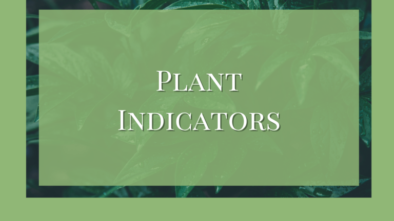 different types of plant indicators