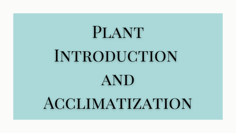 Plant Introduction