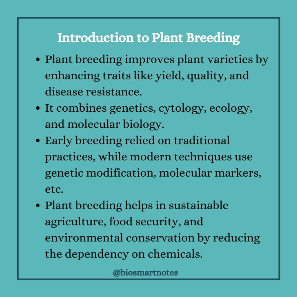 introduction to plant breeding