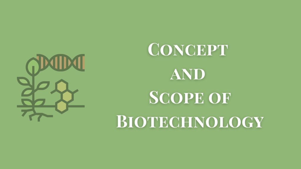 Concept and Scope of Biotechnology