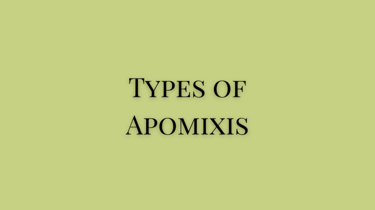 types of apomixis