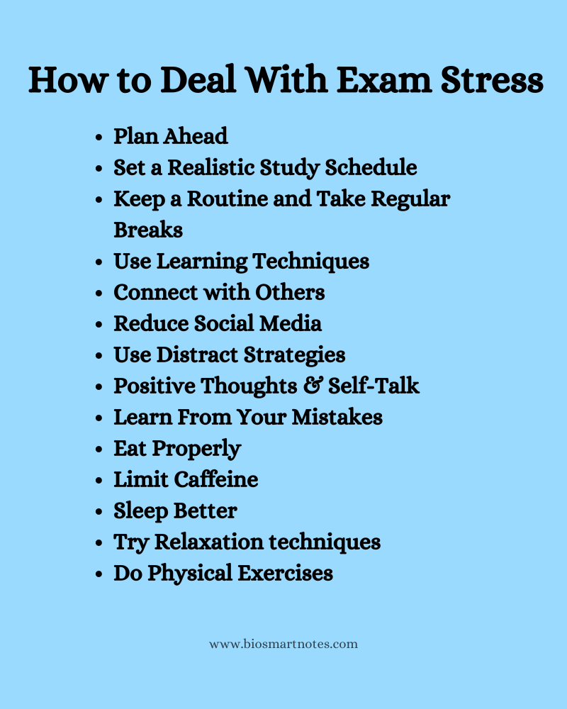 how to deal with exam stress?