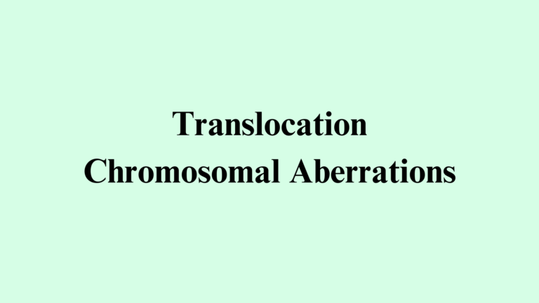 translocation chromosomal aberrations
