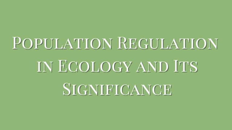 Types of Population Regulation in Ecology