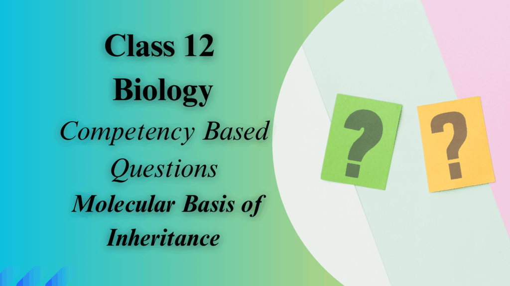 Class 12 Biology Competency-Based Questions Chapter 6