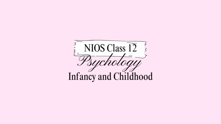 NIOS Class 12 Psychology Chapter 13 Answers