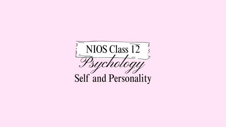 NIOS Class 12 Psychology Chapter 17 Answers