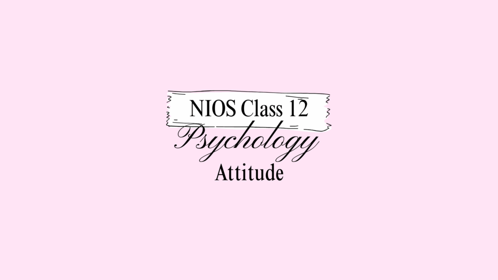 NIOS Class 12 Psychology Chapter 20 Answers