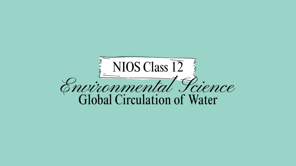 NIOS Class 12 Environmental Science Chapter 27A