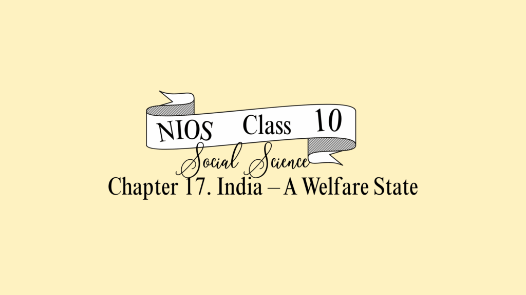 NIOS Social Science Class 10 Chapter 17 Solutions