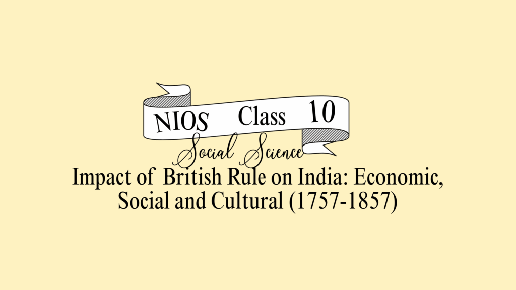 NIOS Social Science Class 10 Chapter 5 Solutions
