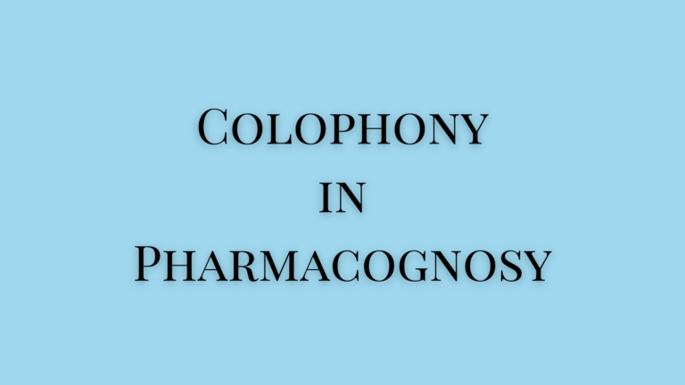 colophony biological source